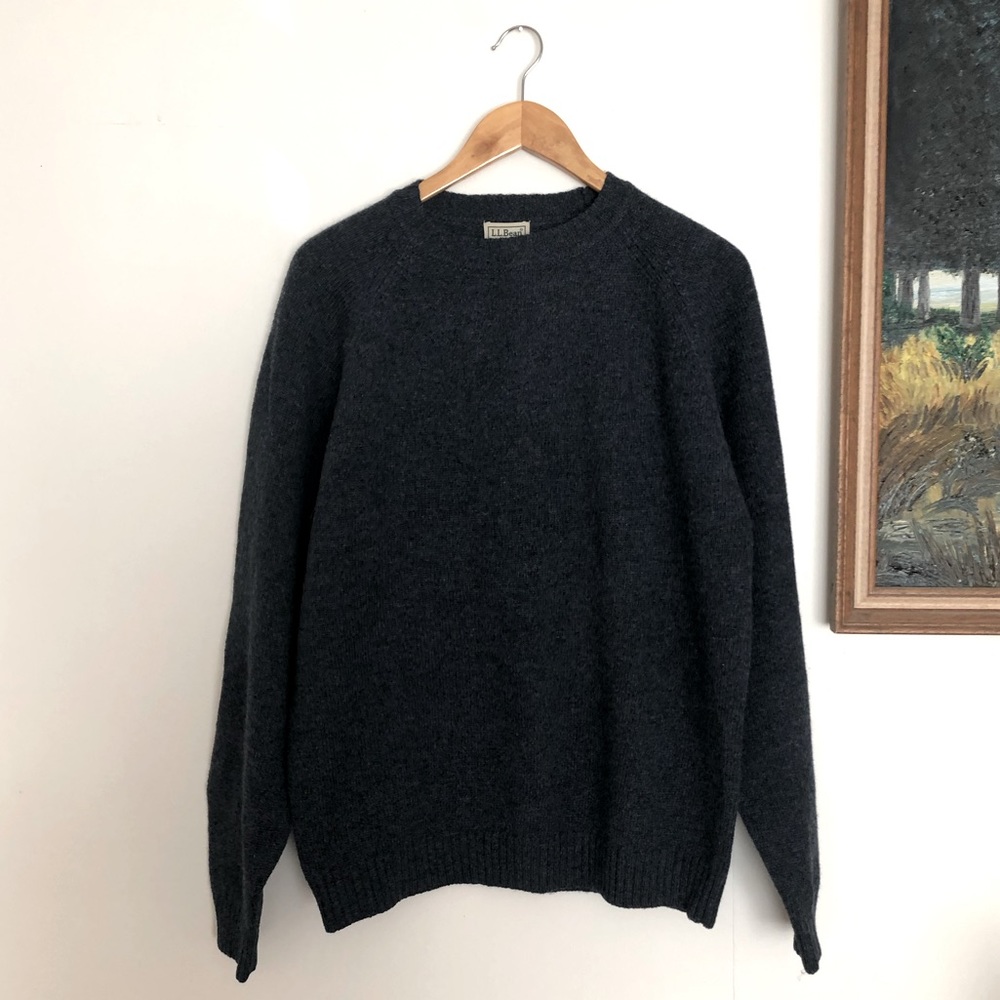 L.L. Bean 100% Shetland Wool Sweater